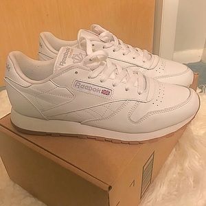 All White Reebok Classics